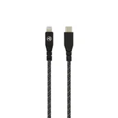 Kable USB - Tellur Green Data Cable, Apple Mfi Certified, Type-C To Lightning, 3A, Pd60W, 1M, Nylon, Recycled Plastic, Black - miniaturka - grafika 1