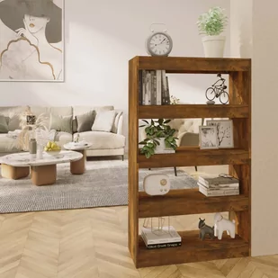 Regał na książki/przegroda, przydymiony dąb, 80x30x135 cm - Regały - miniaturka - grafika 1