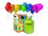 Balony i akcesoria - BALLOON TIME Zestaw do samodzielnego napełniania 50 balonów helem - butla + balony + wstążki. BUTLAHEL50PLUS - miniaturka - grafika 1