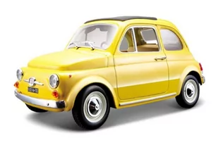 Bburago FIAT 500 F 1965 YELLOW skala 1:24 - Samochody i pojazdy dla dzieci - miniaturka - grafika 2