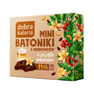 Dobra Kaloria Mini Batoniki z nerkowców a`la latte waniliowe 102 g - Batoniki - miniaturka - grafika 1