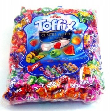 Elvan Cukierki Toffix z nadzieniem owocowym 1000g
