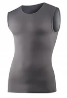 Koszulki męskie - SL1010U Koszulka Base Layer bez rękawów unisex szary S - miniaturka - grafika 1