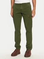 Spodnie męskie - Mustang Spodnie materiałowe Daytona 1015776 Zielony Slim Fit - miniaturka - grafika 1