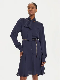 Fracomina Sukienka koszulowa FR24WD1003W73101 Granatowy Regular Fit - Sukienki - miniaturka - grafika 1