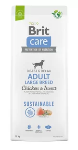 Brit Care Dog Sustainable Adult Chicken&insects Large Breeds 12 kg - Sucha karma dla psów - miniaturka - grafika 1