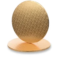 Dodatki do ciast w proszku - Modecor okrągły podkład pod tort złoty 35cm - miniaturka - grafika 1