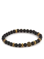 Bransolety męskie - U.S. Polo Assn. Bransoletka JW9128BR Czarny - miniaturka - grafika 1