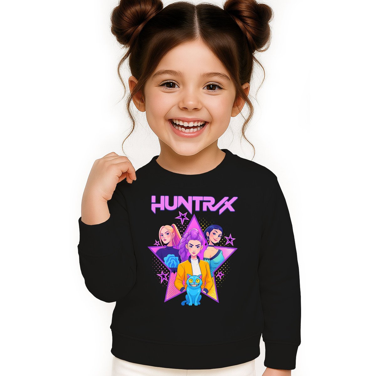 BLUZA DZIECIĘCA KPOP DEMON HUNTERS HUNTRIX 110-116 BAWEŁNIANA JAKOŚĆ