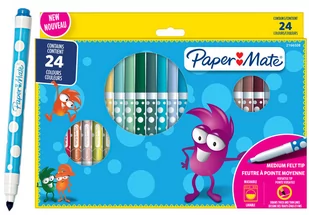 Pisaki Flamastry 24 Sztuki Paper-Mate Kids - Przybory szkolne - miniaturka - grafika 1