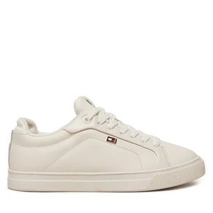 Sneakersy Tommy Hilfiger Icon Court Sneaker Flag FW0FW08327 Écru - Sneakersy damskie - miniaturka - grafika 1