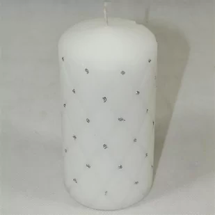 Abi Decoration Świeca Florencja biała mat walec 14 cm - Świece - miniaturka - grafika 1