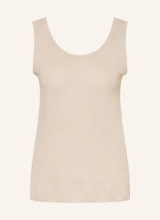Mm Kardigan Baccano Z Lnu beige - Swetry damskie - miniaturka - grafika 1