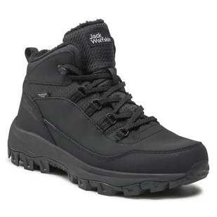 Trekkingi Jack Wolfskin Everquest Texapore Mid M 4053611 Czarny - Buty trekkingowe męskie - miniaturka - grafika 1