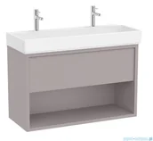 Szafki łazienkowe - Roca Tura Unik zestaw szafka z umywalką 100x43x60 SZLACHETNY SZARY A852038559 - miniaturka - grafika 1