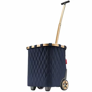 Torby i wózki na zakupy - reisenthel Wózek sklepowy Carrycruiser Frame 47,5 cm frame rhombus midnight gold - grafika 1