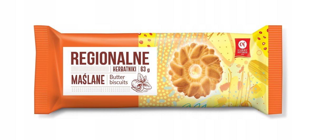 Cukry Nyskie Ciastka Kruche Herbatniki Maślane 63g