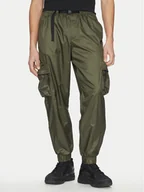 Spodnie sportowe męskie - Nike Spodnie dresowe FB7911 325 Khaki Regular Fit - miniaturka - grafika 1