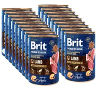 Mokra karma dla psów - Brit Premium by Nature Lamb With BUCKWHEAT 18x400g - miniaturka - grafika 1