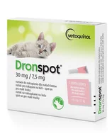 Artykuły przeciw pasożytom - Bayer Dronspot dla małych kotów 0,5-2,5kg przeciwko pasożytom 2 x 0,35ml - miniaturka - grafika 1