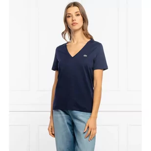 Lacoste T-shirt | Regular Fit - Koszulki i topy damskie - miniaturka - grafika 1