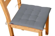 Meble modułowe i akcesoria - Dekoria Siedzisko Karol na krzesło Slade Grey szary) 40 × 40 × 3,5 cm Cotton Panama 200-702-07 - miniaturka - grafika 1