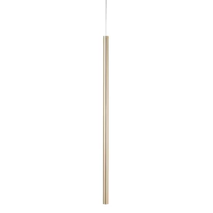Punktowa lampa wisząca Sopel 40963 tuba do przedpokoju złota - Lampy sufitowe - miniaturka - grafika 1