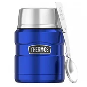 Termosy - Thermos Termos na jedzenie 470 ml z łyżką niebieski 173026 - miniaturka - grafika 1