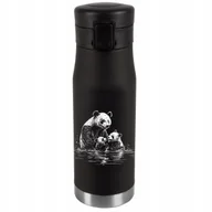 Kubki termiczne - Kubek Termiczny Personalizacja Prezent Imieniny Urodziny Srebrny PANDA 059 - miniaturka - grafika 1