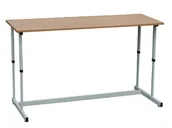 Meble do szkół i przedszkoli - Ławka szkolna Robert z rury owalnej dwuosobowe z reg. wys. 3-7 - miniaturka - grafika 1