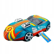Kołdry i poduszki dla dzieci - Hot Wheels Bolid Samochód Turkusowo Żółto Pomarańczowy Poduszka Kształtka - miniaturka - grafika 1