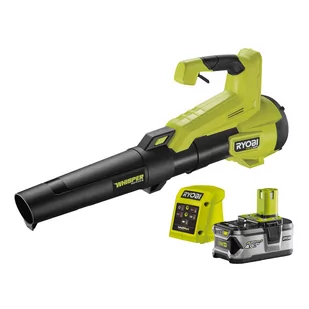 Ryobi Bezszczotkowa dmuchawa WHISPER™ HP 18 V w zestawie z akumulatorem 4.0 Ah i ładowarką | RY18BLXC-140 - Dmuchawy i odkurzacze do liści - miniaturka - grafika 1