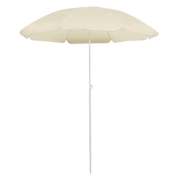 Parasol ogrodowy UV z funkcją pochylenia, poliester/stal, 200x180 cm, pias