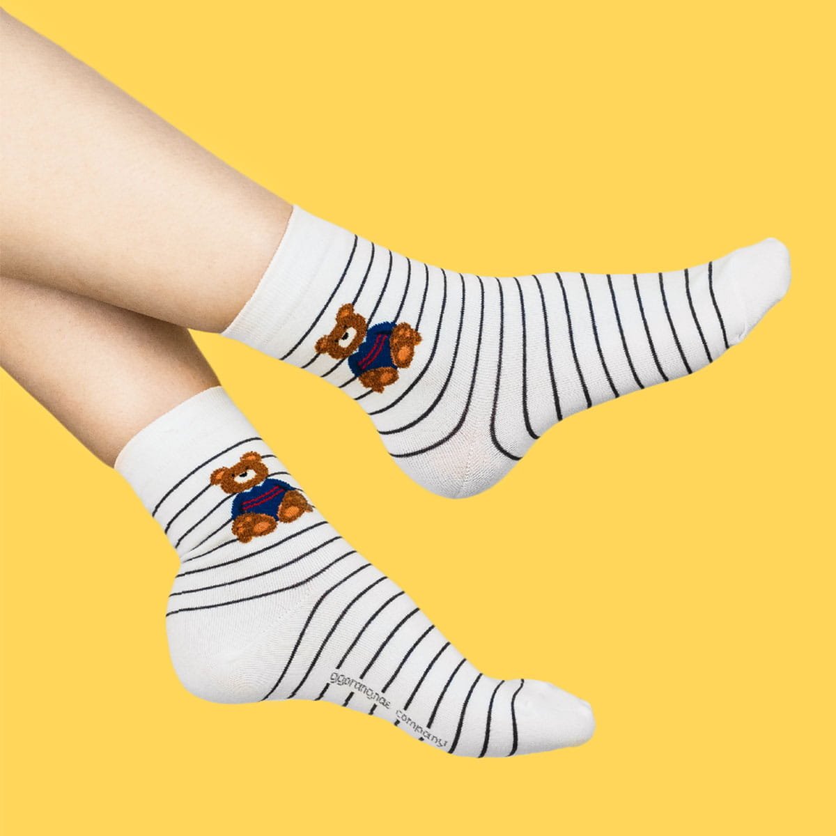 Damskie Skarpetki W Misie I W Paski