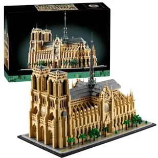 KLOCKI KONSTRUKCYJNE KATEDRA NOTRE DAME ARCHITEKTURA PARYŻ 4383 EL. 18+ LAT - Klocki - miniaturka - grafika 1