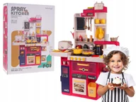 Zabawki AGD - interaktywna DUŻA KUCHNIA 80 elementów MAŁY KUCHARZ bogate wyposażenie - miniaturka - grafika 1