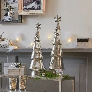 Drzewka dekoracyjne, zestaw 2 szt. Thibaut - Ozdoby bożonarodzeniowe - miniaturka - grafika 1