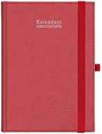 Kalendarze - Kalendarz naucz. 2024/2025 B5 tyg Kraft czerwony - Wokół Nas - miniaturka - grafika 1