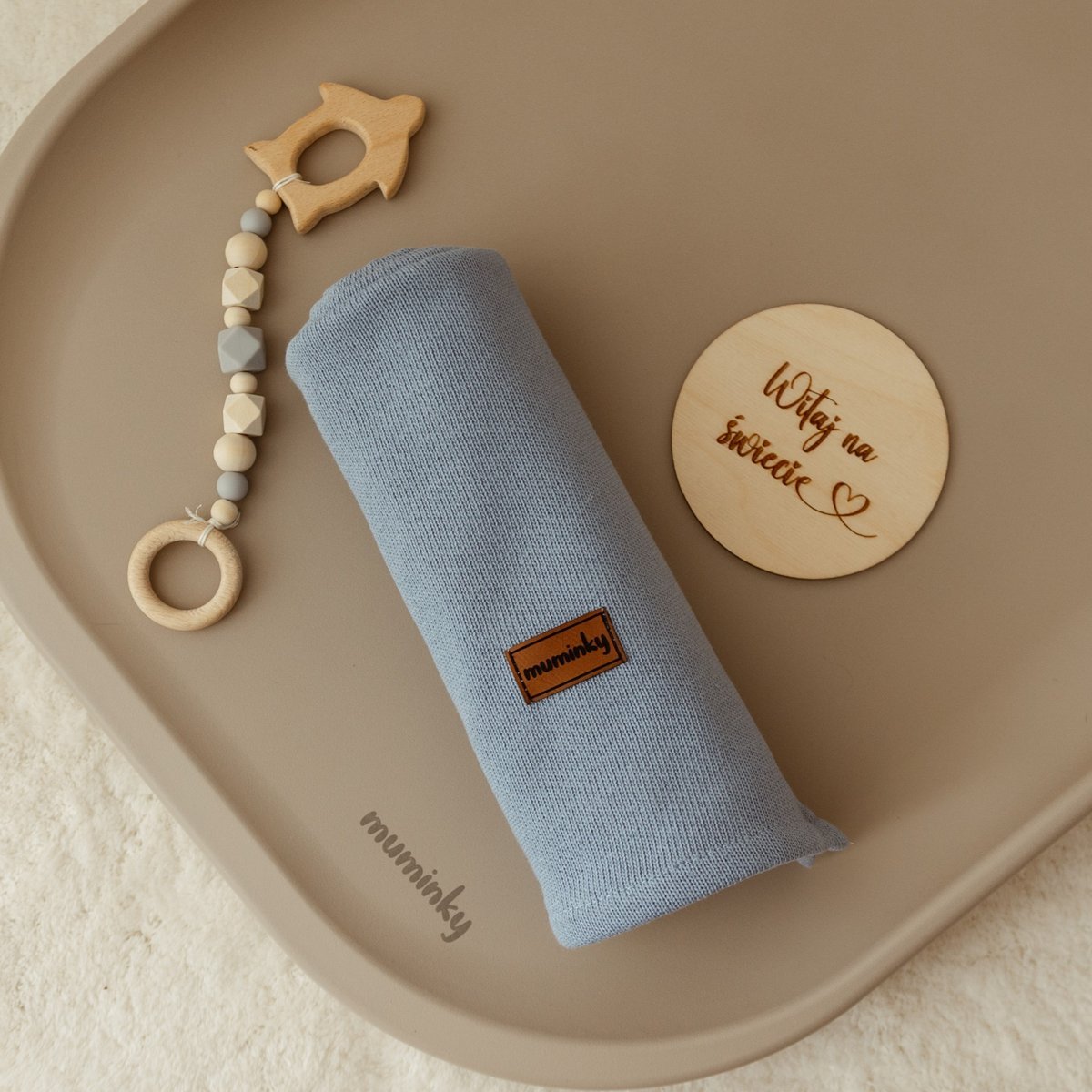 Kocyk Bawełniany 100x75cm Niebieski