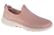 Sneakersy damskie - Skechers Go Walk 6 124502-LTPK damskie sneakersy różowe - miniaturka - grafika 1