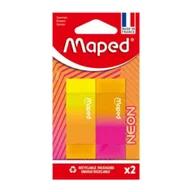 Gumki biurowe - Gumka Neon 2szt MAPED - miniaturka - grafika 1