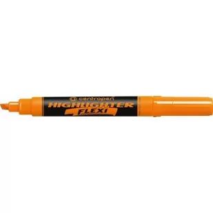 Centropen TEXTMARKER 8542 POMARAŃCZOWY FLEXI ZAKREŚLACZ MIĘKKA KOŃCÓWKA 8542/2 - Zakreślacze - miniaturka - grafika 1