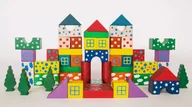 Klocki - DABO Klocki drewniane wzorki 50szt. - miniaturka - grafika 1