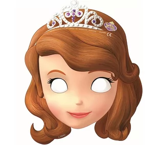 Procos Maska, Jej Wysokosć Zosia, rozmiar uniwersalny, 6 sztuk - Dodatki do strojów karnawałowych - miniaturka - grafika 1