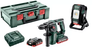 Metabo akumulatorowy 2-narzędziowy zestaw elektronarzędzi (KH 18 LTX BL 24 Q + BSA 12-18 LED 2000) 18V 2x4,0Ah LiHD PL2230035 - Zestawy elektronarzędzi - miniaturka - grafika 1