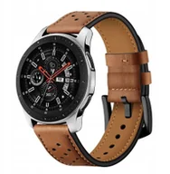 Akcesoria do smartwatchy - Pasek ze skóry do Samsung Galaxy Watch 46mm Brown - miniaturka - grafika 1