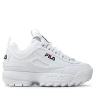 Buty dla dziewczynek - Sneakersy Fila Disruptor Kids 1010567.1FG Biały - miniaturka - grafika 1