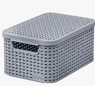 Szary pojemnik z pokrywką Curver Style, 6 l - Pudła i pojemniki do przechowywania - miniaturka - grafika 1
