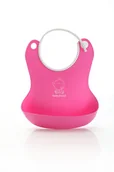 Śliniaki i fartuszki - Śliniak Silikonowy, Różowy - Babyhood Bh-401P - miniaturka - grafika 1