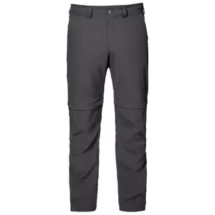 Jack Wolfskin Męskie Spodnie Canyon Zip Off Pants Kurtka, Asfalt, Rozmiar Xl - Spodenki męskie - miniaturka - grafika 1
